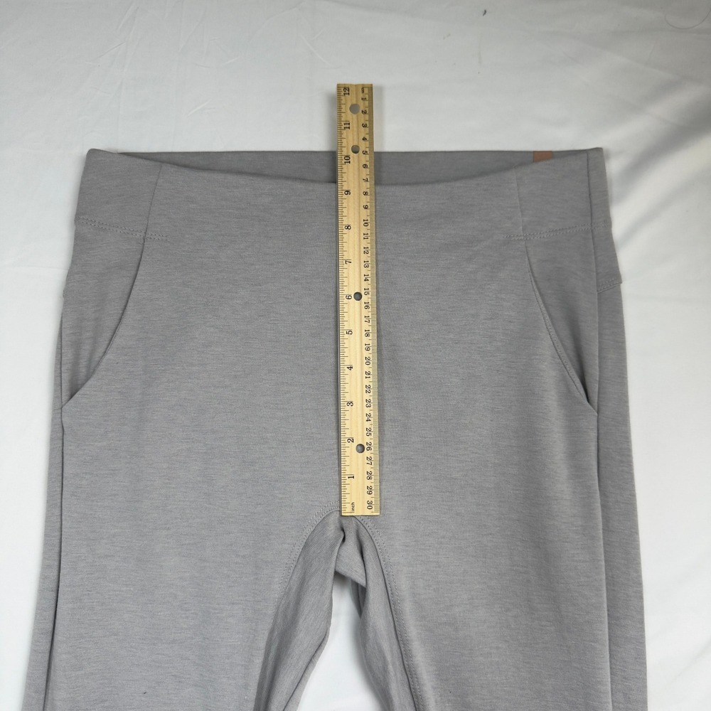 LUNYA Women's Medium Light Gray Lounge Pants Made in USA Supima Cotton Luxury - Picture 6 of 9